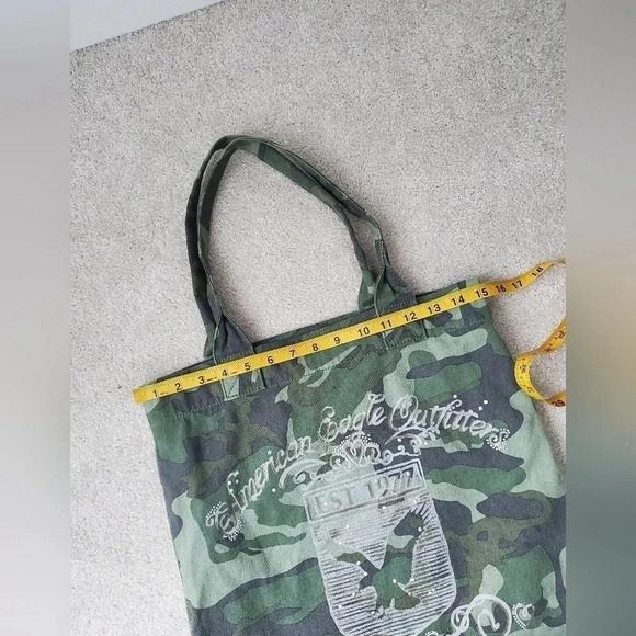 American eagle outfitters camo canvas tote bag - Picture 8 of 10
